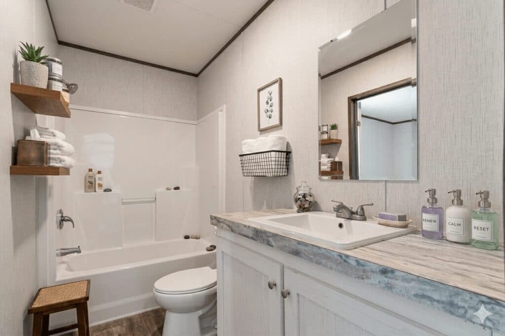 The nixon bathroom home features